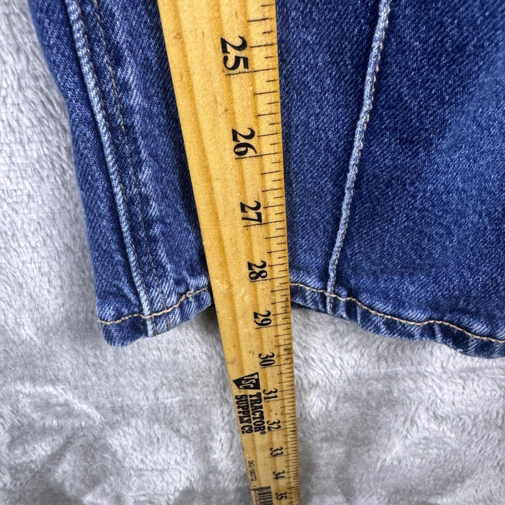 American Eagle Super High-Rise Ankle Straight Blue Seam Front 6 Reg Selvedge - Picture 7 of 13